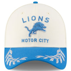 Detroit Lions New Era 2025 NFL Draft 39THIRTY Flex Hat - Cream/Blue Hats