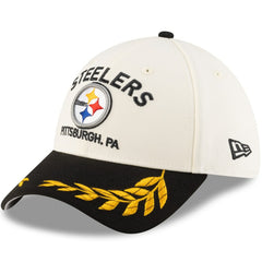 Pittsburgh Steelers New Era 2025 NFL Draft 39THIRTY Flex Hat - Cream/Black Hats