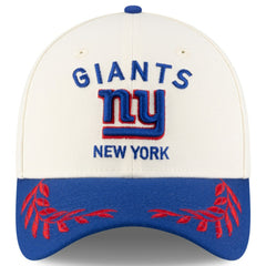 New York Giants New Era 2025 NFL Draft 39THIRTY Flex Hat - Cream/Royal Hats