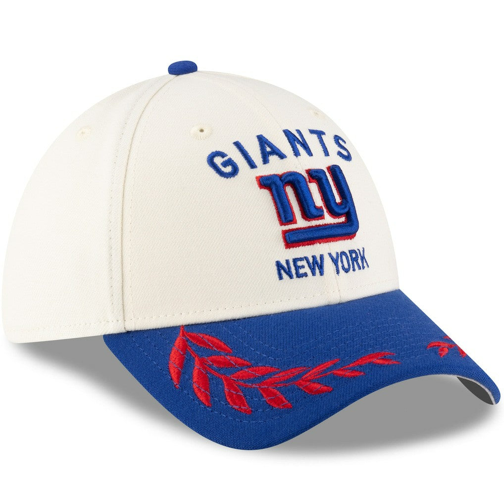 New York Giants New Era 2025 NFL Draft 39THIRTY Flex Hat - Cream/Royal Hats