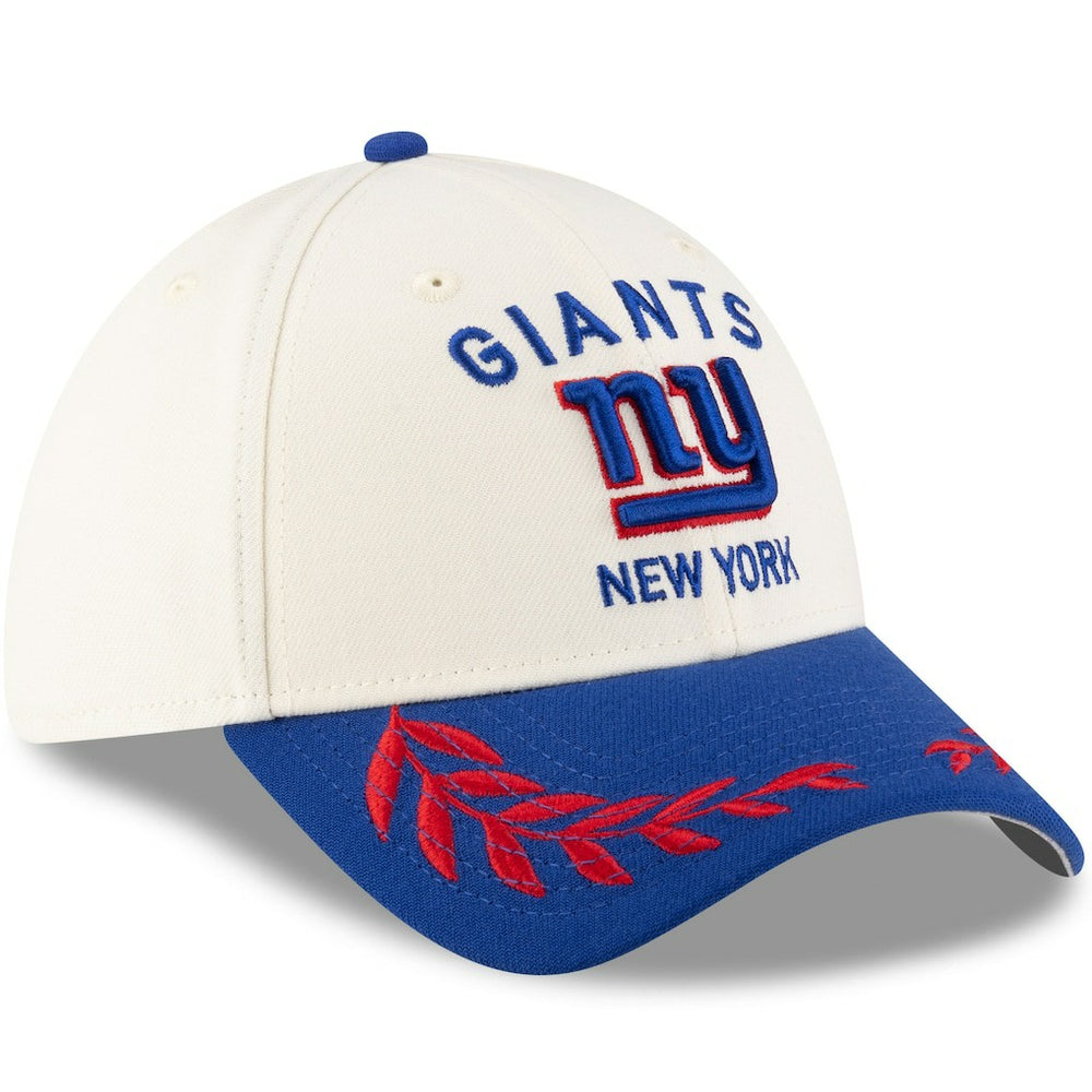 New York Giants New Era 2025 NFL Draft 39THIRTY Flex Hat - Cream/Royal Hats