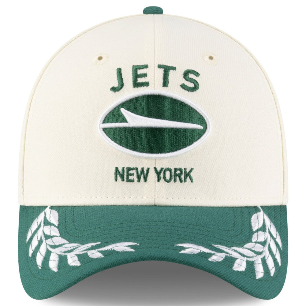New York Jets New Era 2025 NFL Draft 39THIRTY Flex Hat - Cream/Green Hats