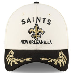 New Orleans Saints New Era 2025 NFL Draft 39THIRTY Flex Hat - Cream/Black Hats