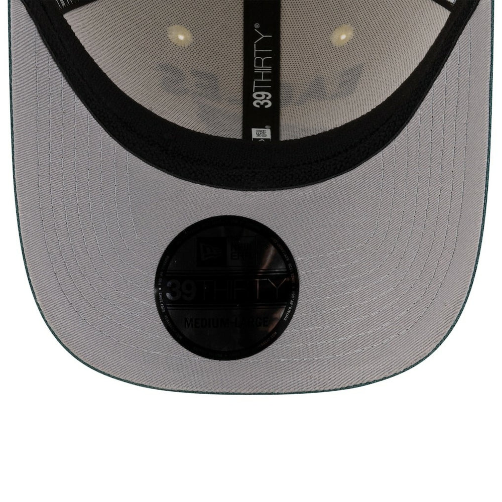 Philadelphia Eagles New Era 2025 NFL Draft 39THIRTY Flex Hat - Cream/Midnight Green Hats