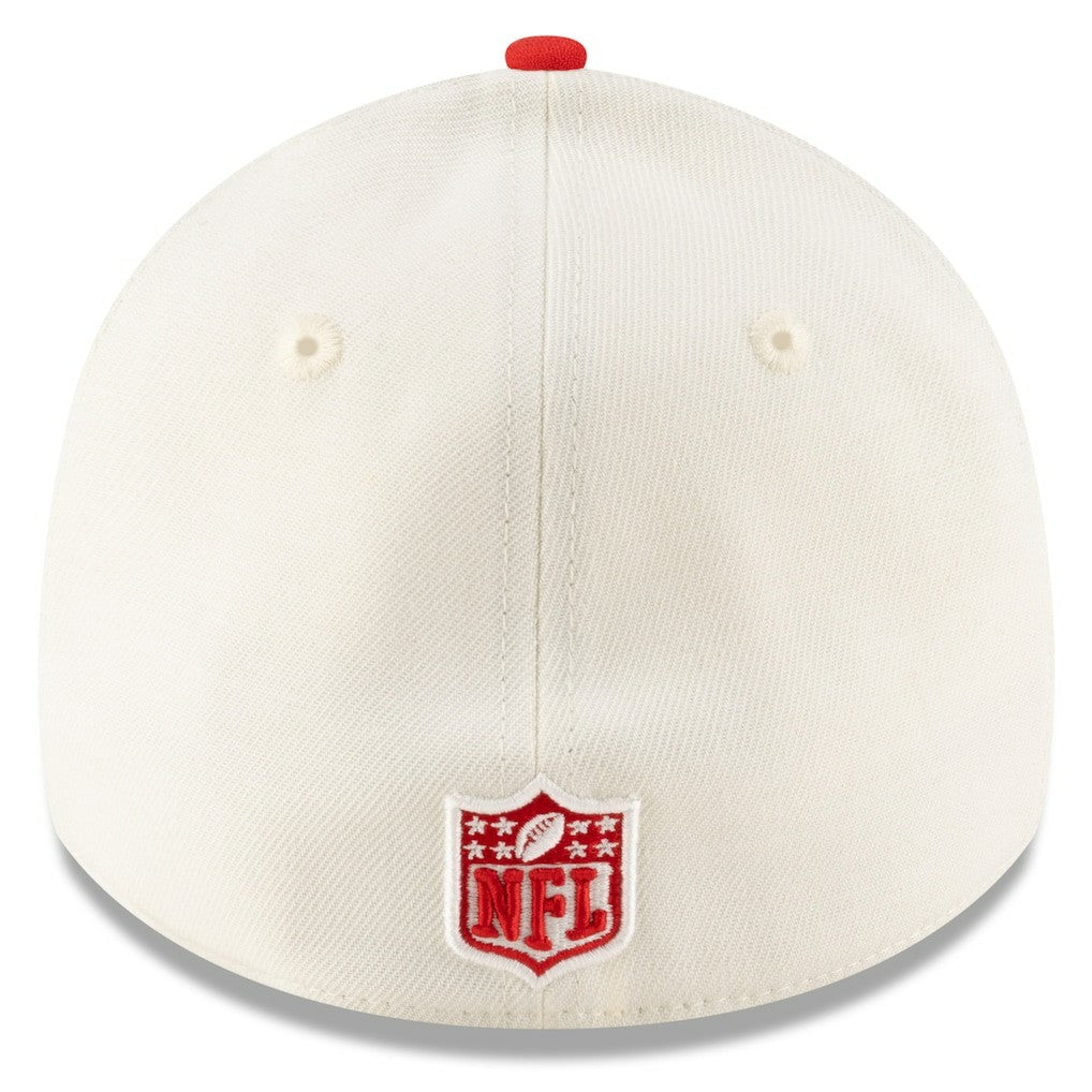 Kansas City Chiefs New Era 2025 NFL Draft 39THIRTY Flex Hat - Cream/Red Hats