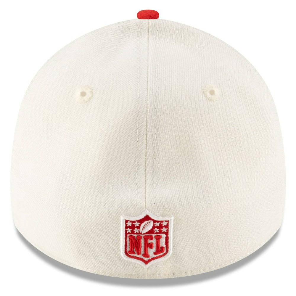 Kansas City Chiefs New Era 2025 NFL Draft 39THIRTY Flex Hat - Cream/Red Hats