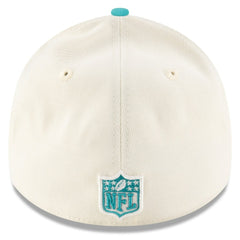 Miami Dolphins New Era 2025 NFL Draft 39THIRTY Flex Hat - Cream/Aqua Hats