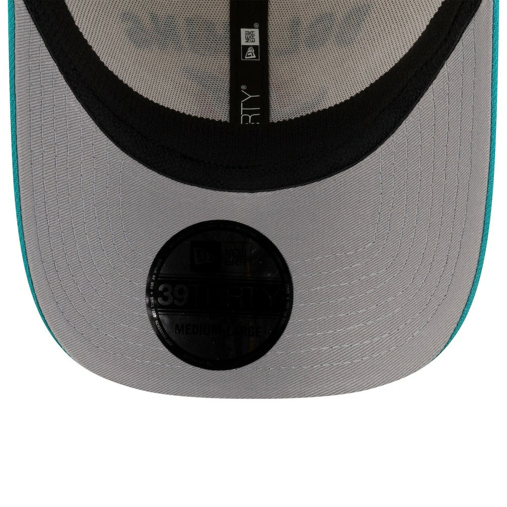 Miami Dolphins New Era 2025 NFL Draft 39THIRTY Flex Hat - Cream/Aqua Hats