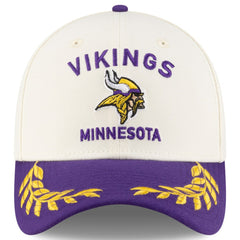 Minnesota Vikings New Era 2025 NFL Draft 39THIRTY Flex Hat - Cream/Purple Hats