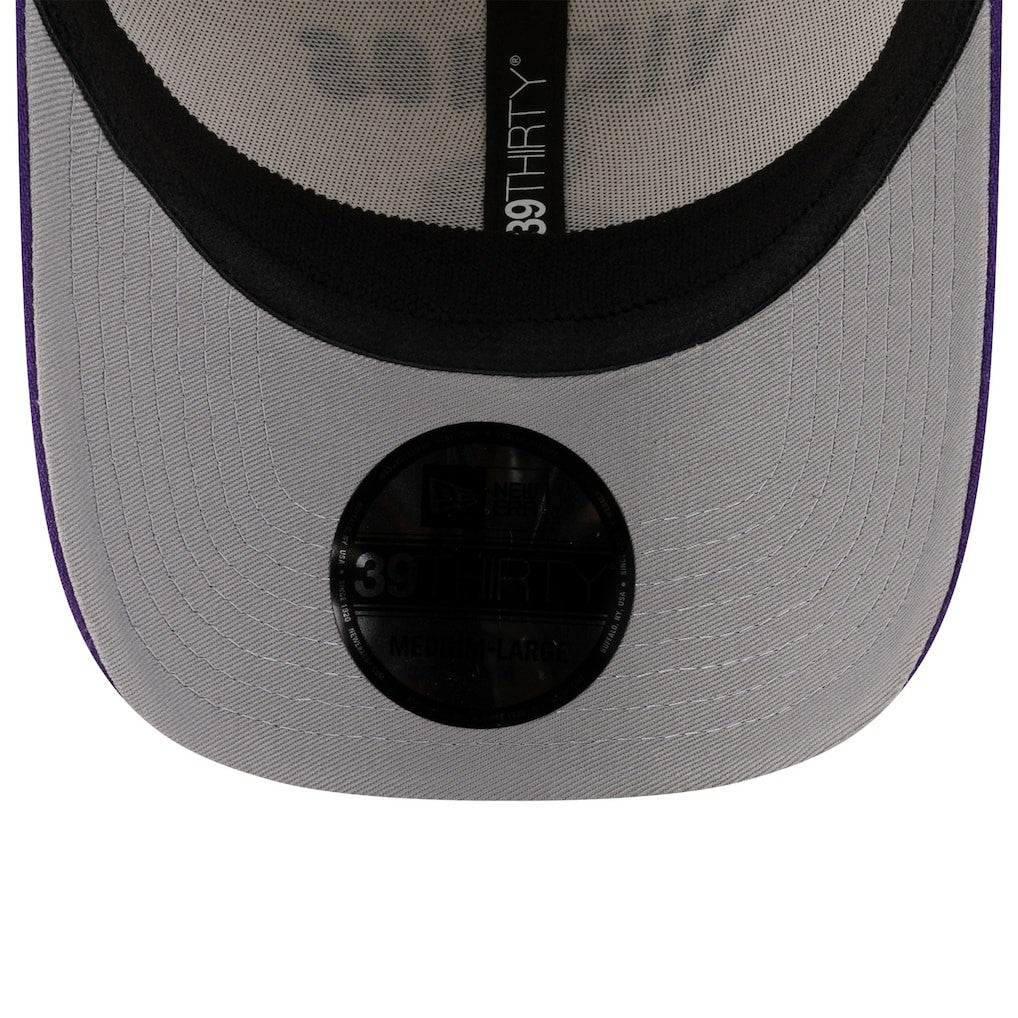 Minnesota Vikings New Era 2025 NFL Draft 39THIRTY Flex Hat - Cream/Purple Hats
