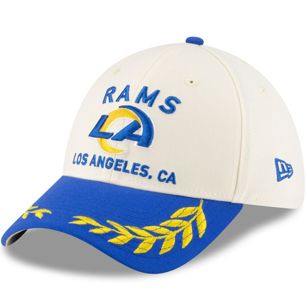 Los Angeles Rams New Era 2025 NFL Draft 39THIRTY Flex Hat - Cream/Royal Hats