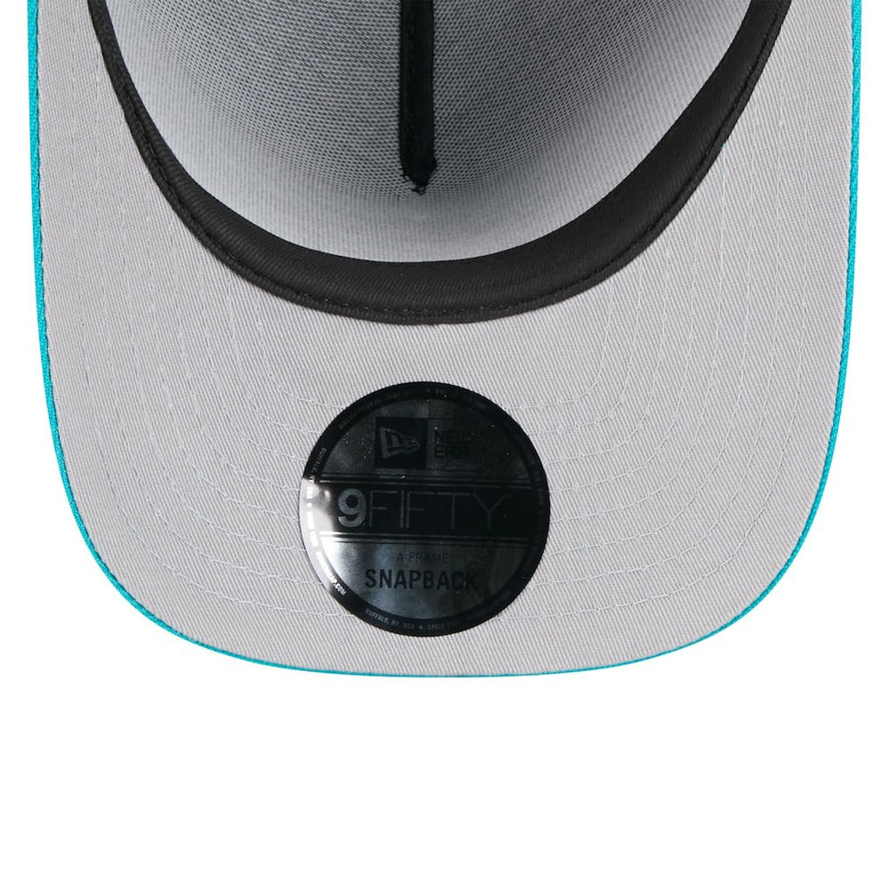 Miami Dolphins New Era Youth 2025 NFL Draft A-Frame 9FIFTY Snapback Hat - Black/Aqua Hats