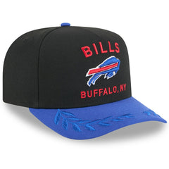 Buffalo Bills New Era Youth 2025 NFL Draft A-Frame 9FIFTY Snapback Hat - Black/Royal Hats