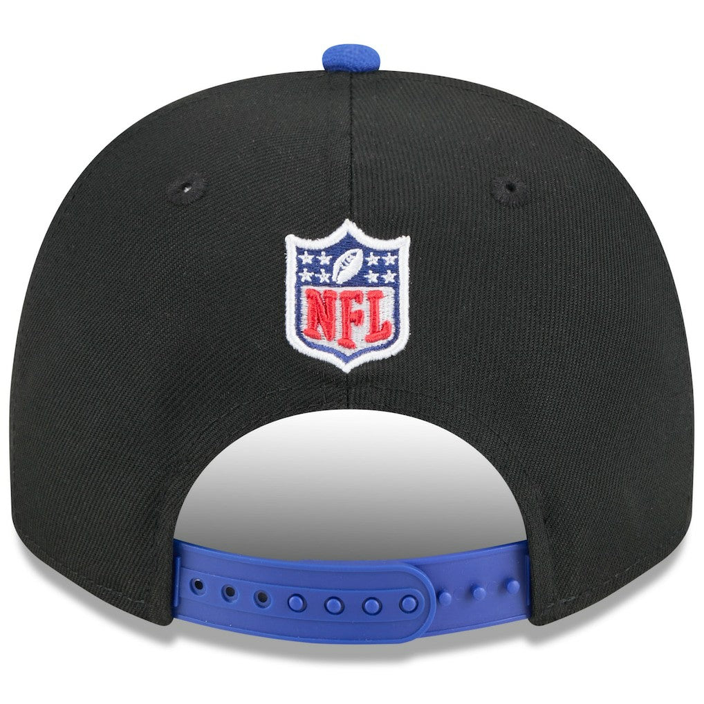 Buffalo Bills New Era Youth 2025 NFL Draft A-Frame 9FIFTY Snapback Hat - Black/Royal Hats