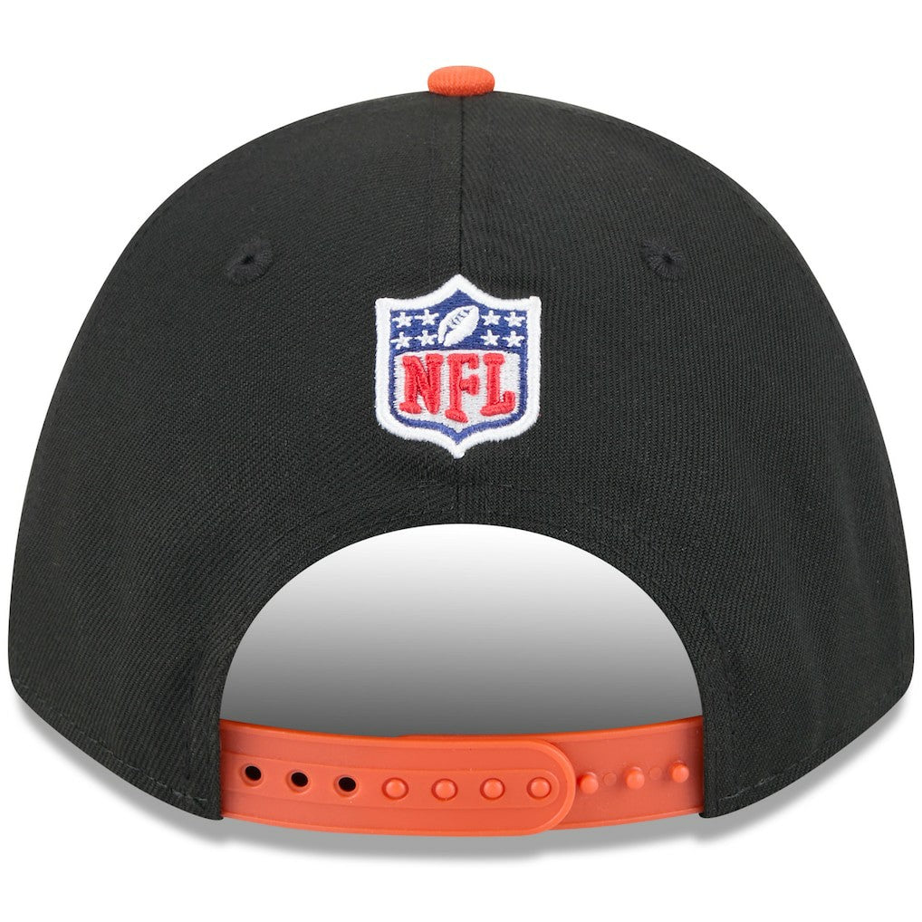 Cincinnati Bengals New Era Youth 2025 NFL Draft 9FORTY A-Frame M-Crown Adjustable Hat - Black/Orange Hats