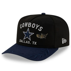 Dallas Cowboys New Era 2025 NFL Draft On Stage A-Frame 59FIFTY Fitted Hat - Black/Navy Hats