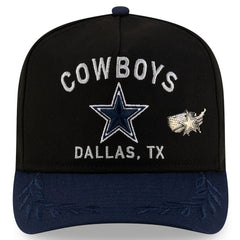 Dallas Cowboys New Era 2025 NFL Draft On Stage A-Frame 59FIFTY Fitted Hat - Black/Navy Hats