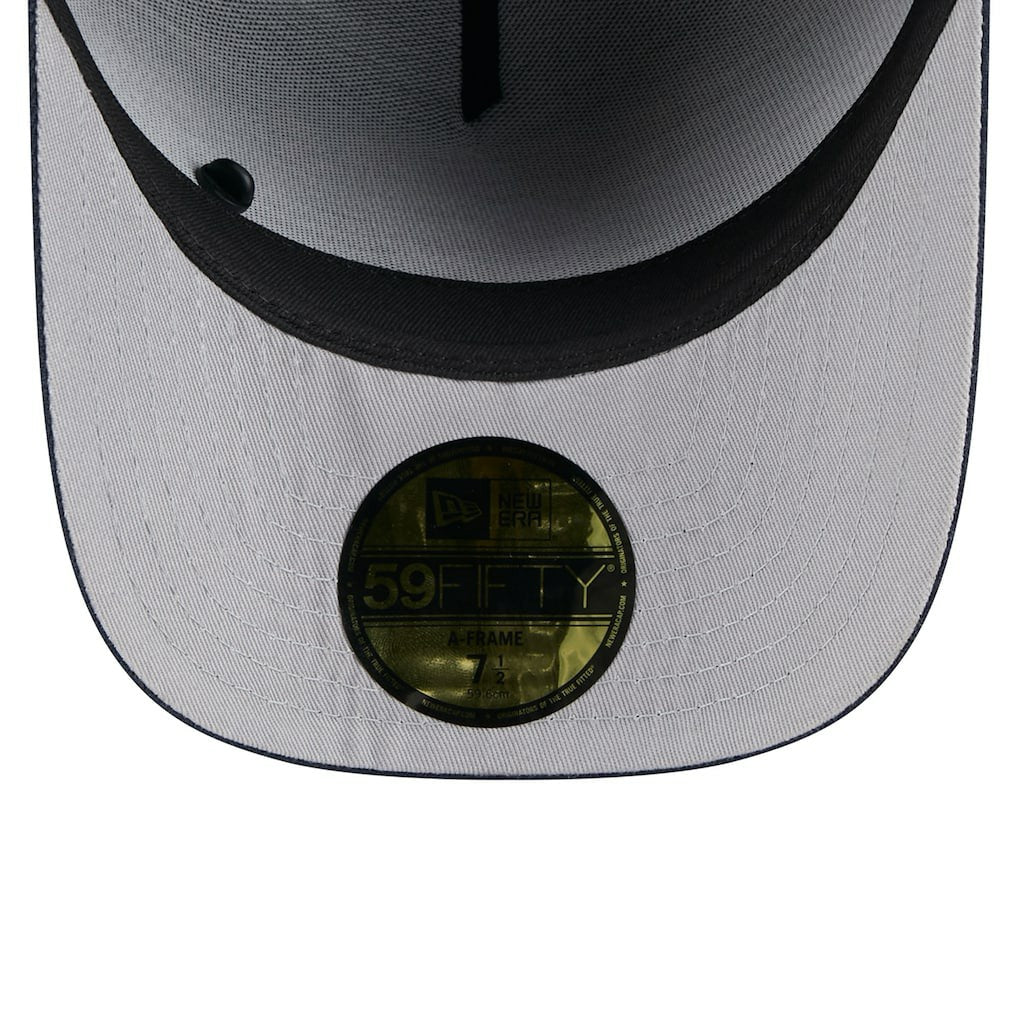 Dallas Cowboys New Era 2025 NFL Draft On Stage A-Frame 59FIFTY Fitted Hat - Black/Navy Hats