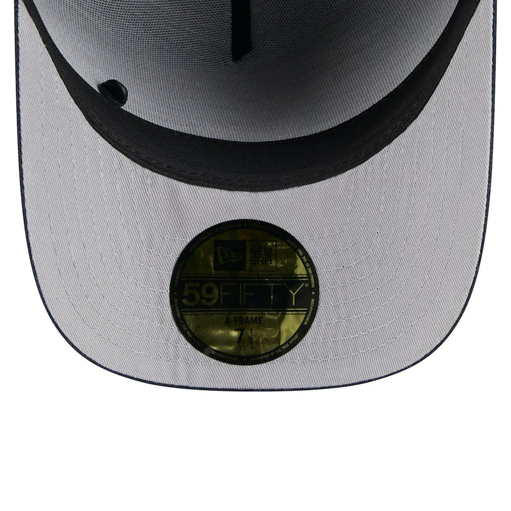 Dallas Cowboys New Era 2025 NFL Draft On Stage A-Frame 59FIFTY Fitted Hat - Black/Navy Hats