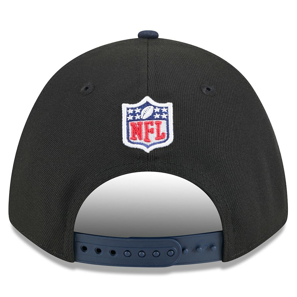 Dallas Cowboys New Era 2025 NFL Draft 9FORTY A-Frame M-Crown Adjustable Hat - Black/Navy Hats