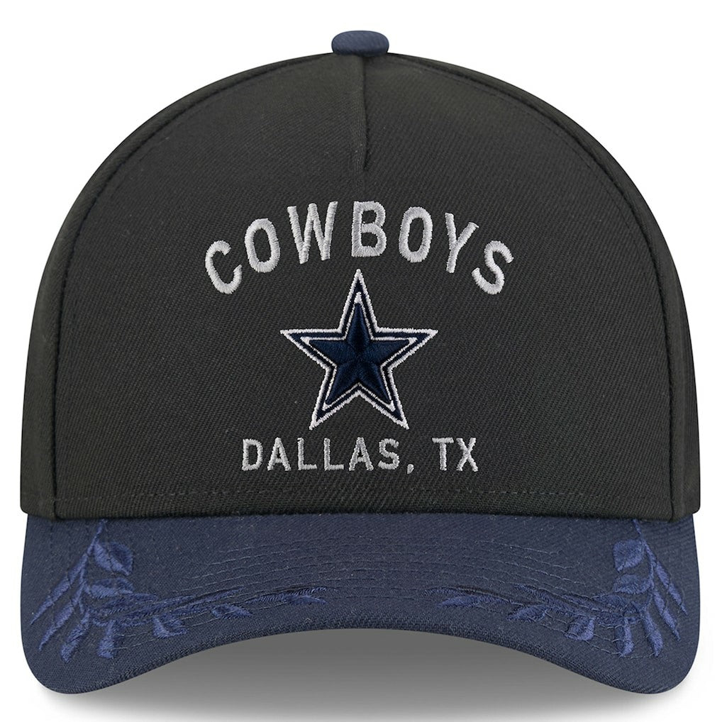 Dallas Cowboys New Era 2025 NFL Draft 39THIRTY Flex Hat - Black/Navy Hats