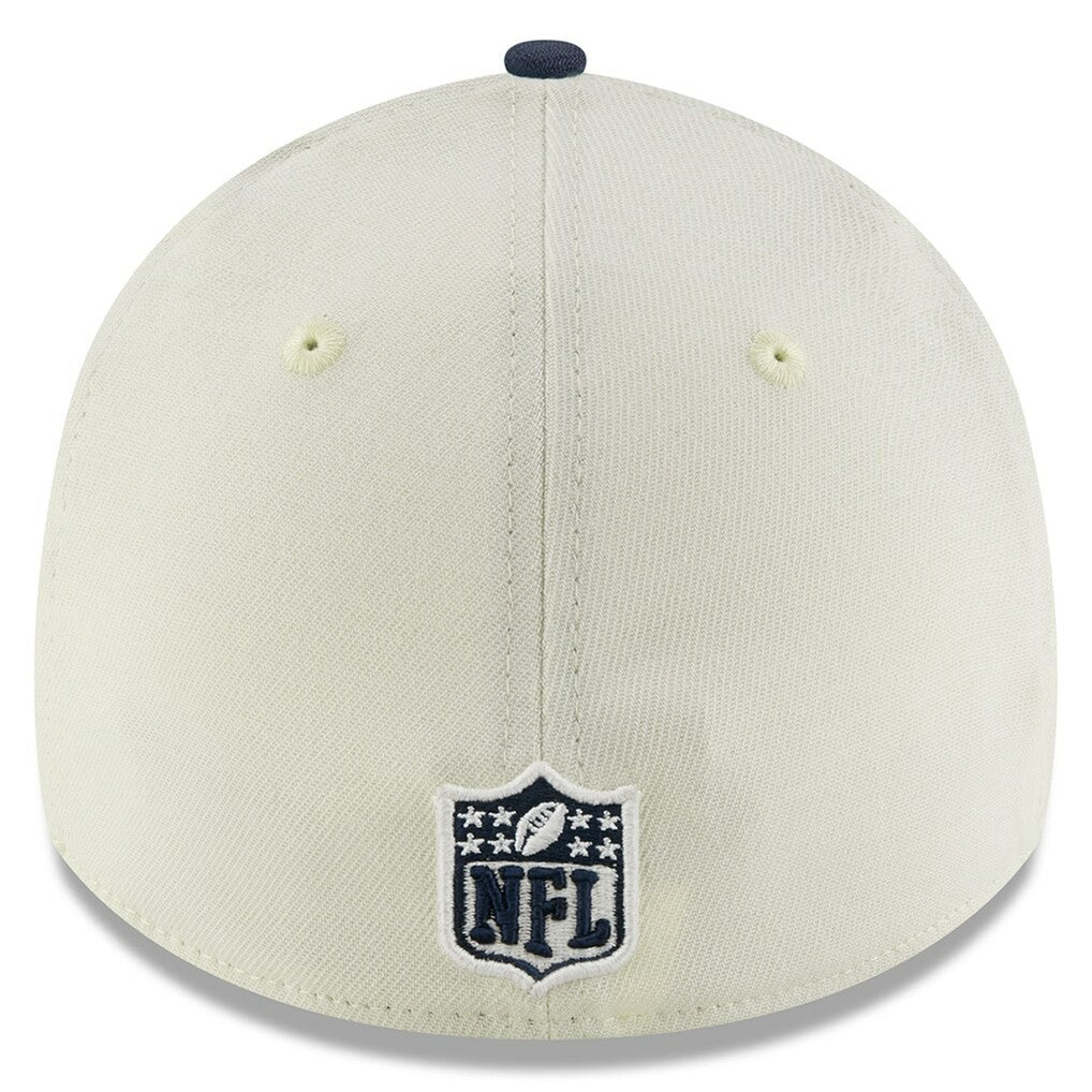 Dallas Cowboys New Era 2025 NFL Draft 39THIRTY Flex Hat - Cream/Navy Hats