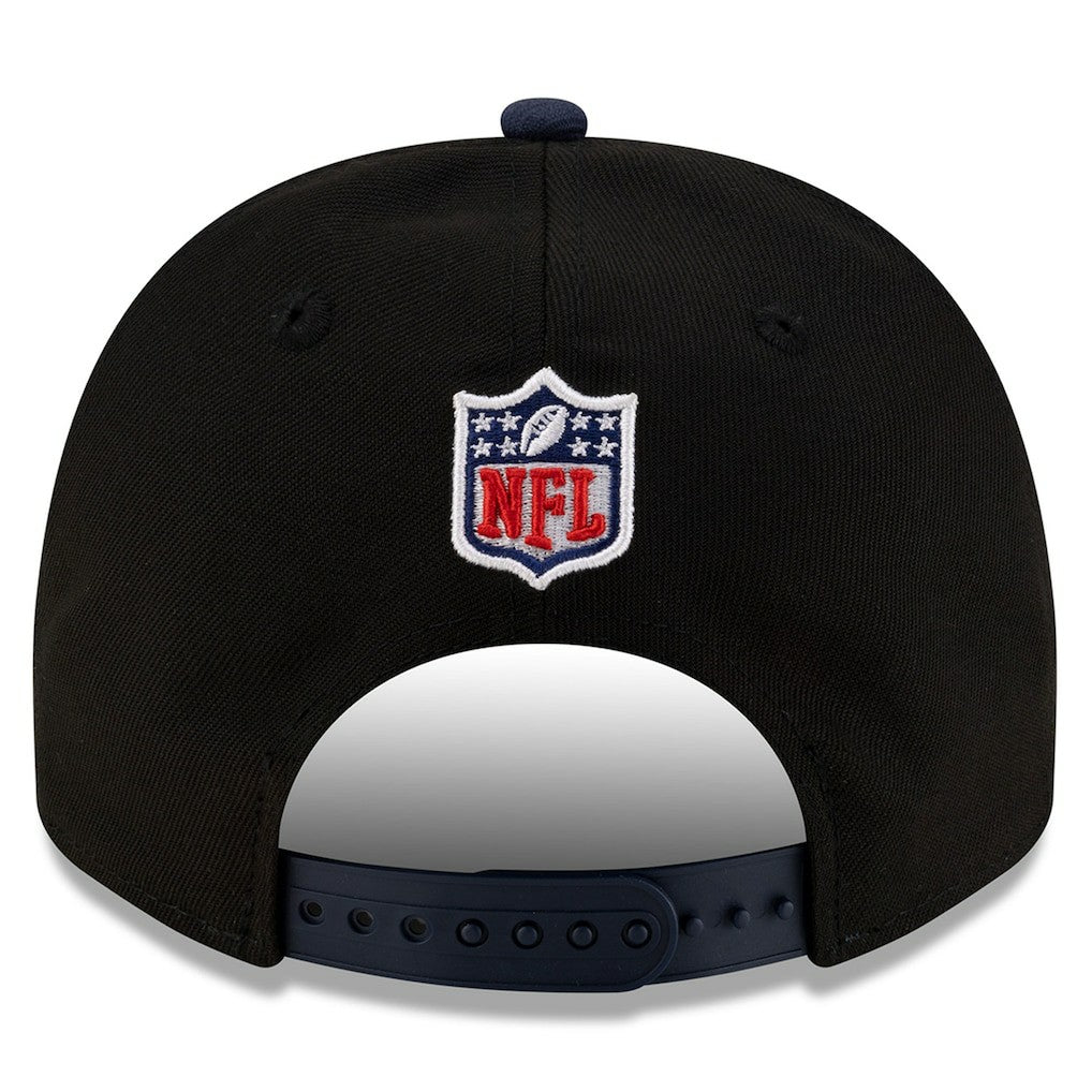Dallas Cowboys New Era Youth 2025 NFL Draft A-Frame 9FIFTY Snapback Hat - Black/Navy Hats