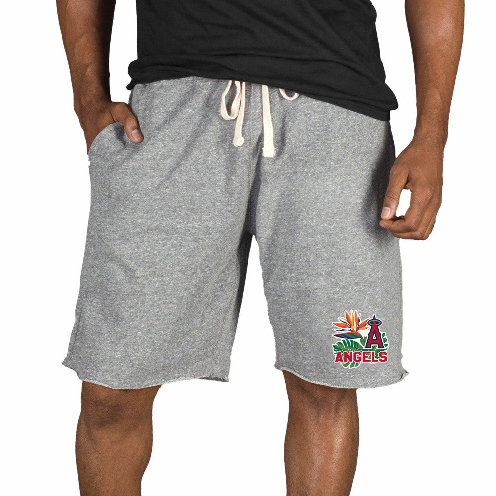 Los Angeles Angels Concepts Sport Mainstream Tri-Blend Shorts - Gray Shorts