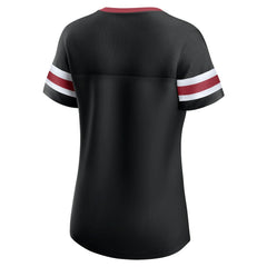 Arizona Cardinals Women's Original State Lace-Up T-Shirt - Black T-shirts