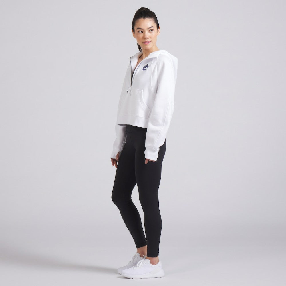 Vancouver Canucks lululemon Women's Scuba Oversized Half-Zip Hoodie - White | US 202151258