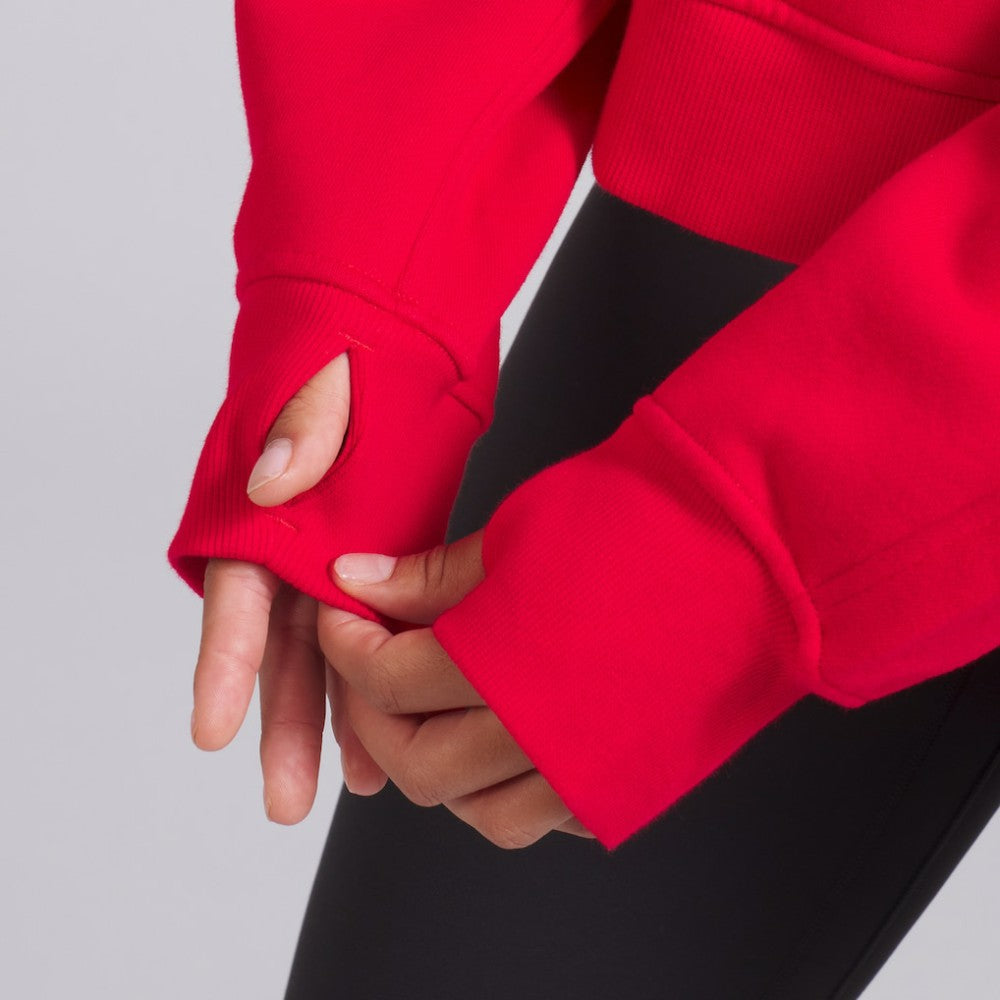 New York Rangers lululemon Women's Scuba Oversized Half-Zip Hoodie - True Red | US 202151260