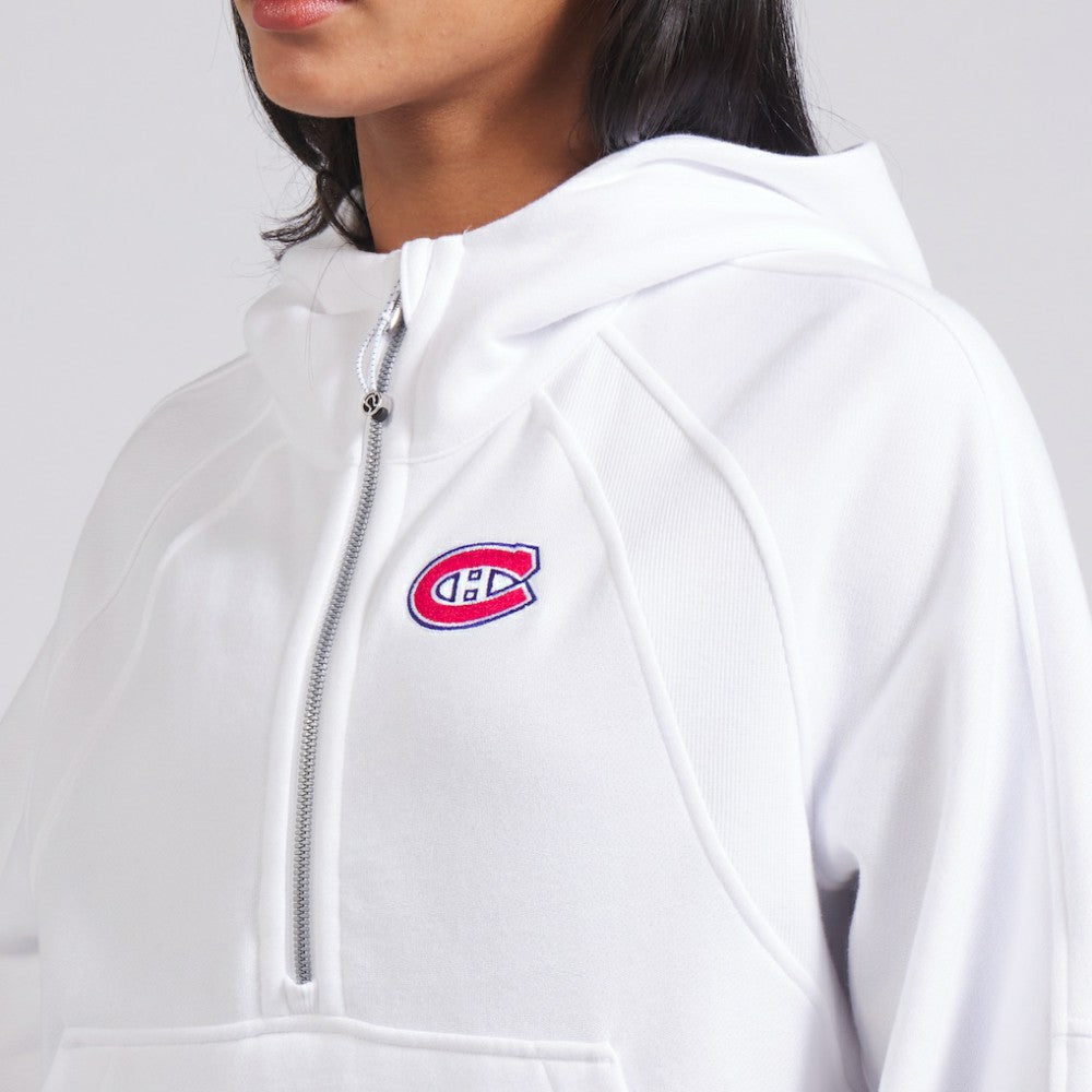 Montreal Canadiens lululemon Women's Scuba Oversized Half-Zip Hoodie - White | US 202151265