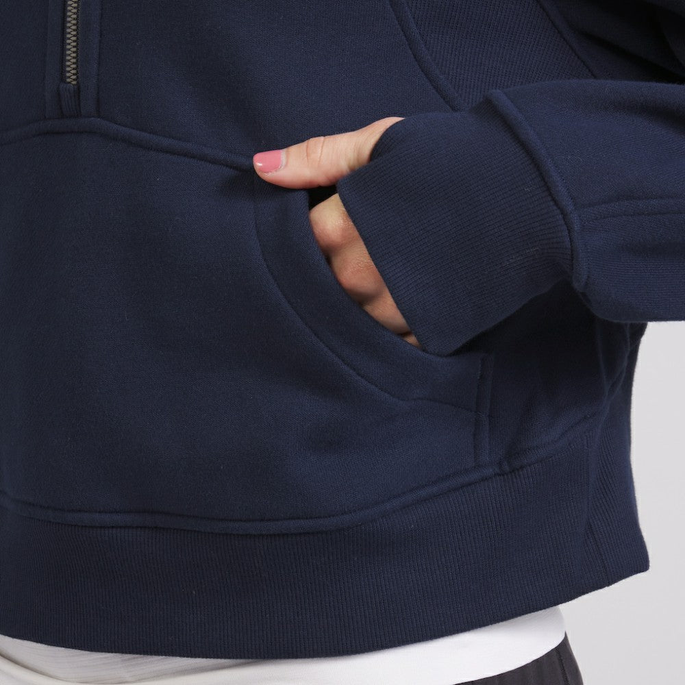 Seattle Kraken lululemon Women's Scuba Oversized Half-Zip Hoodie - True Navy | US 202151268