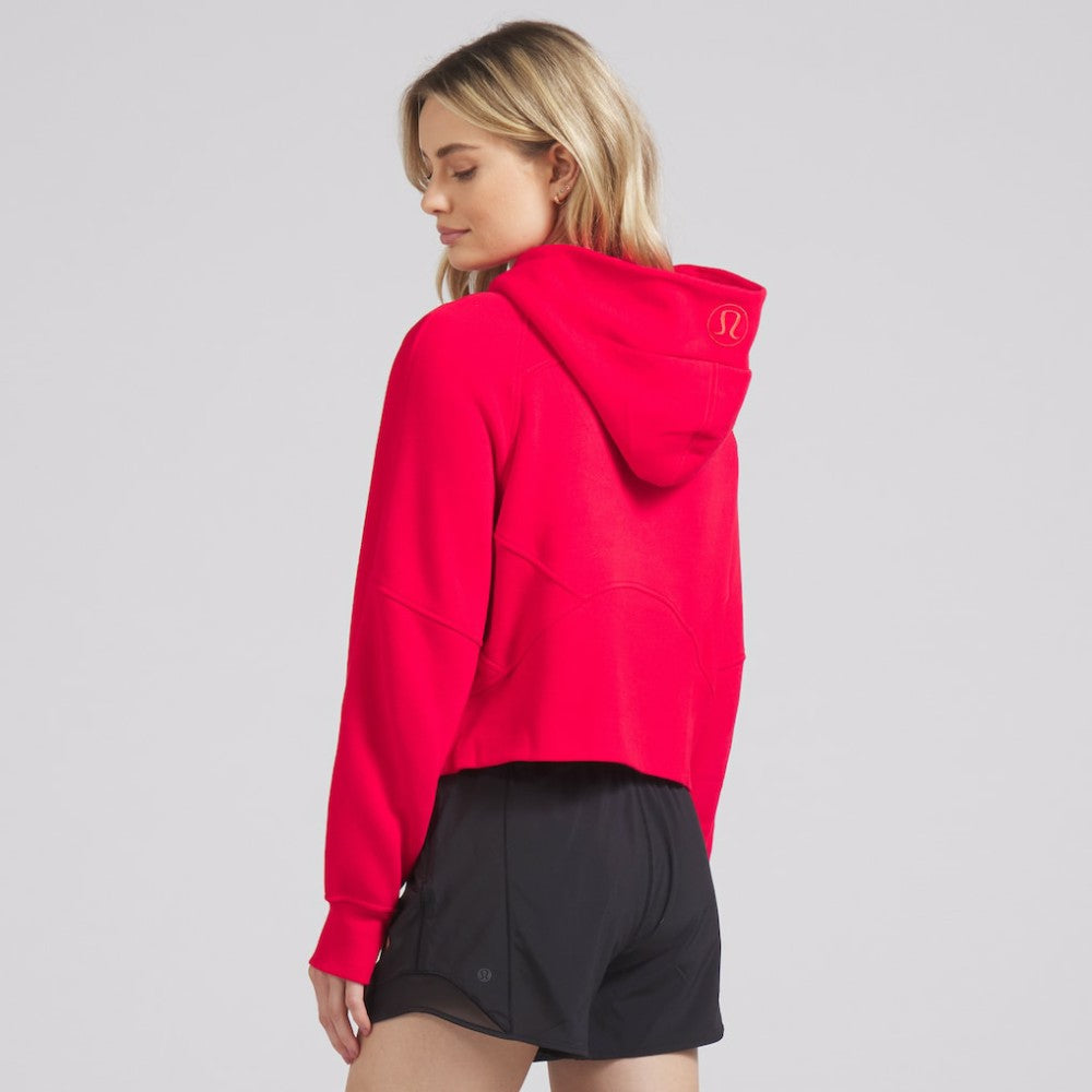 Chicago Blackhawks lululemon Women's Scuba Oversized Half-Zip Hoodie - True Red | US 202151269