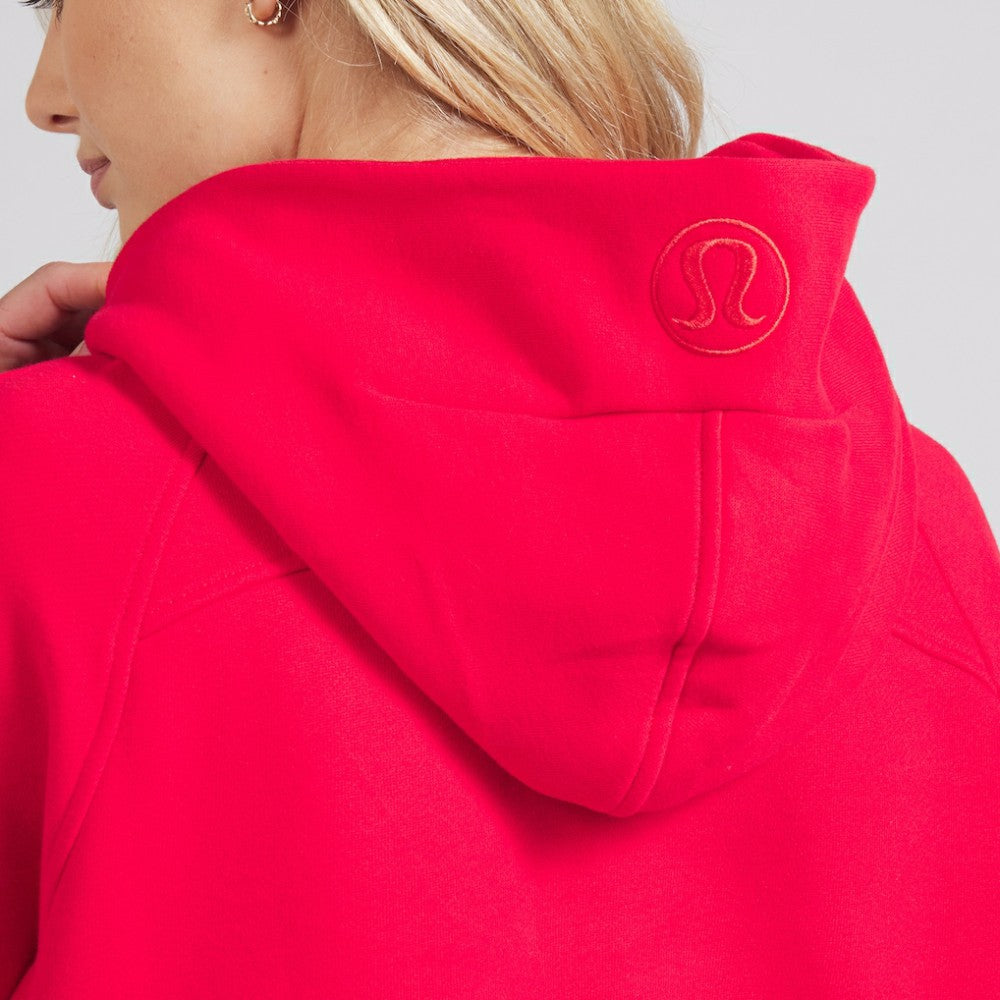 Chicago Blackhawks lululemon Women's Scuba Oversized Half-Zip Hoodie - True Red | US 202151269