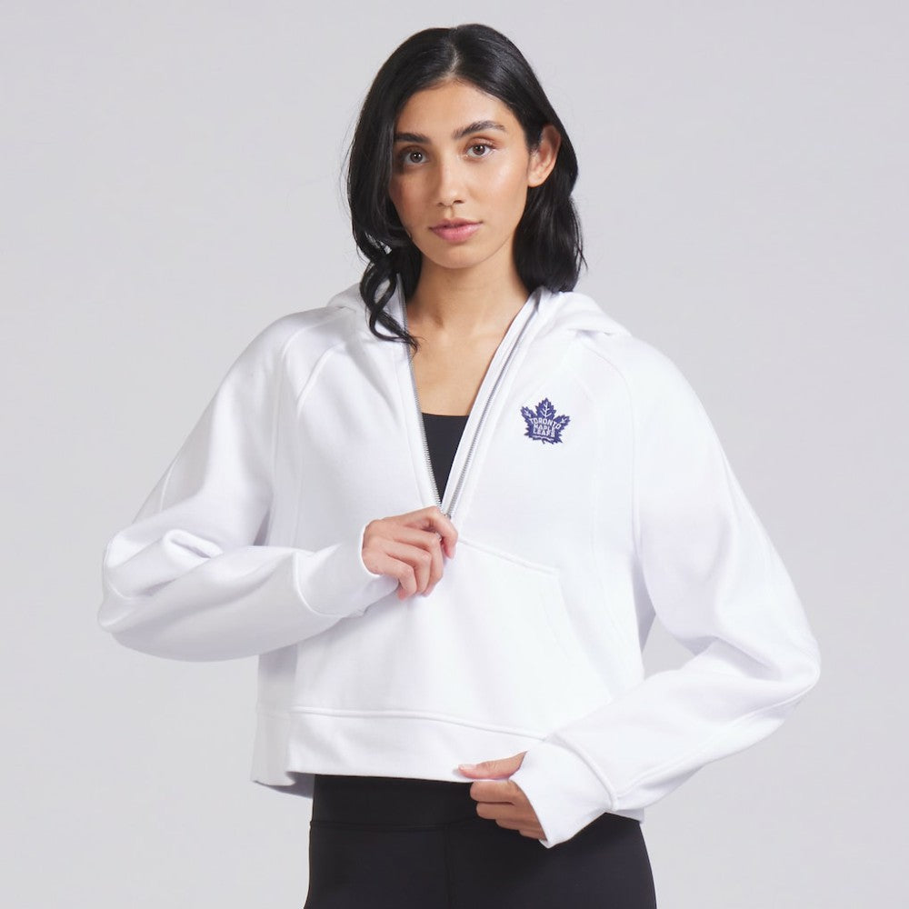 Toronto Maple Leafs lululemon Women's Scuba Oversized Half-Zip Hoodie - White | US 202151273