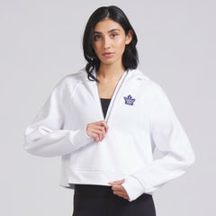 Toronto Maple Leafs lululemon Women's Scuba Oversized Half-Zip Hoodie - White | US 202151273