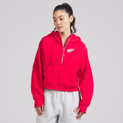 Detroit Red Wings lululemon Women's Scuba Oversized Half-Zip Hoodie - True Red | US 202151275
