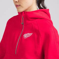 Detroit Red Wings lululemon Women's Scuba Oversized Half-Zip Hoodie - True Red | US 202151275