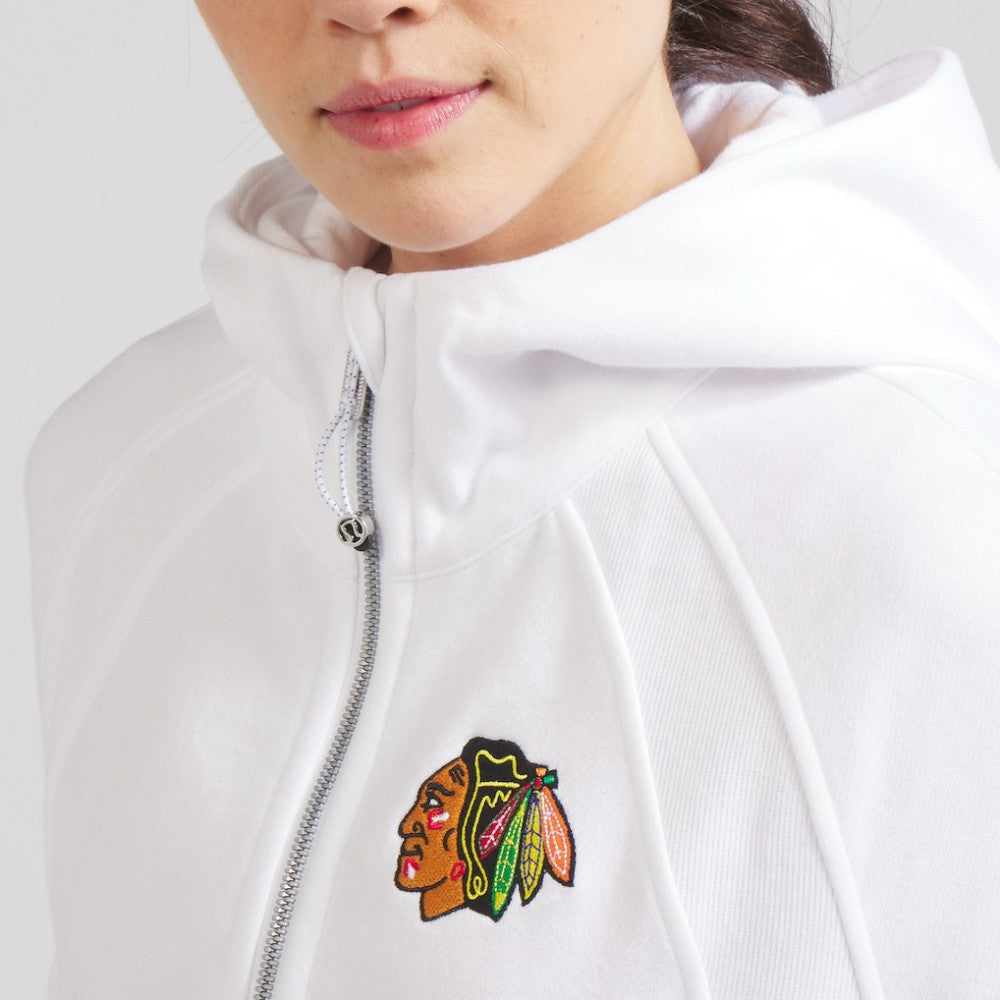 Chicago Blackhawks lululemon Women's Scuba Oversized Half-Zip Hoodie - White | US 202151276