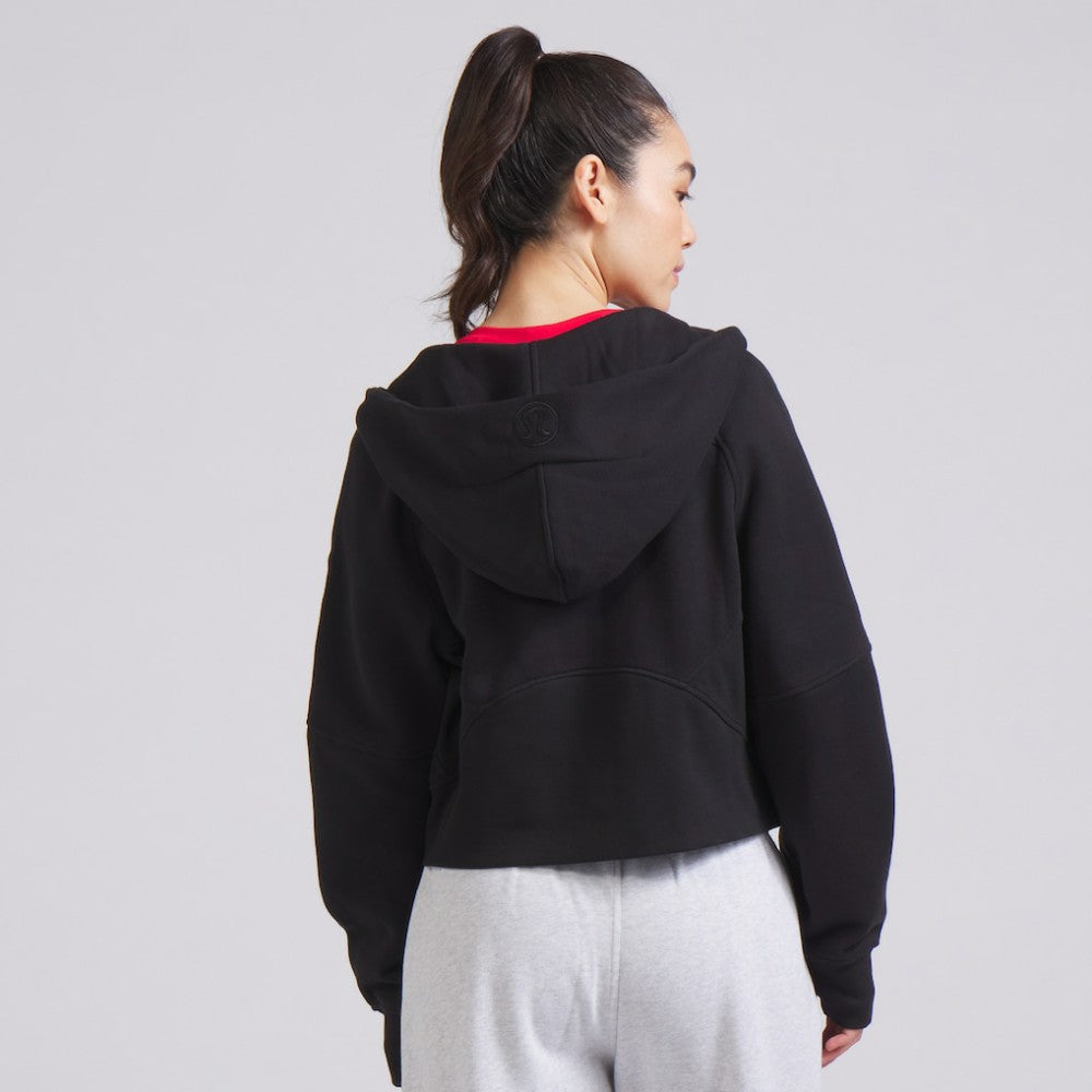 Chicago Blackhawks lululemon Women's Scuba Oversized Half-Zip Hoodie - Black | US 202151278