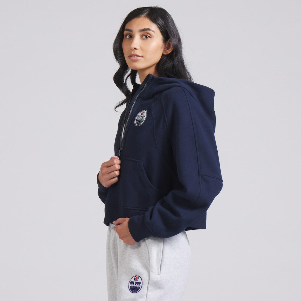 Edmonton Oilers lululemon Women's Scuba Oversized Half-Zip Hoodie - True Navy | US 202151279