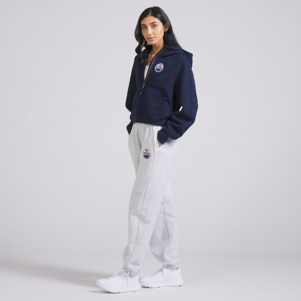 Edmonton Oilers lululemon Women's Scuba Oversized Half-Zip Hoodie - True Navy | US 202151279