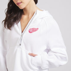 Detroit Red Wings lululemon Women's Scuba Oversized Half-Zip Hoodie - White | US 202151280
