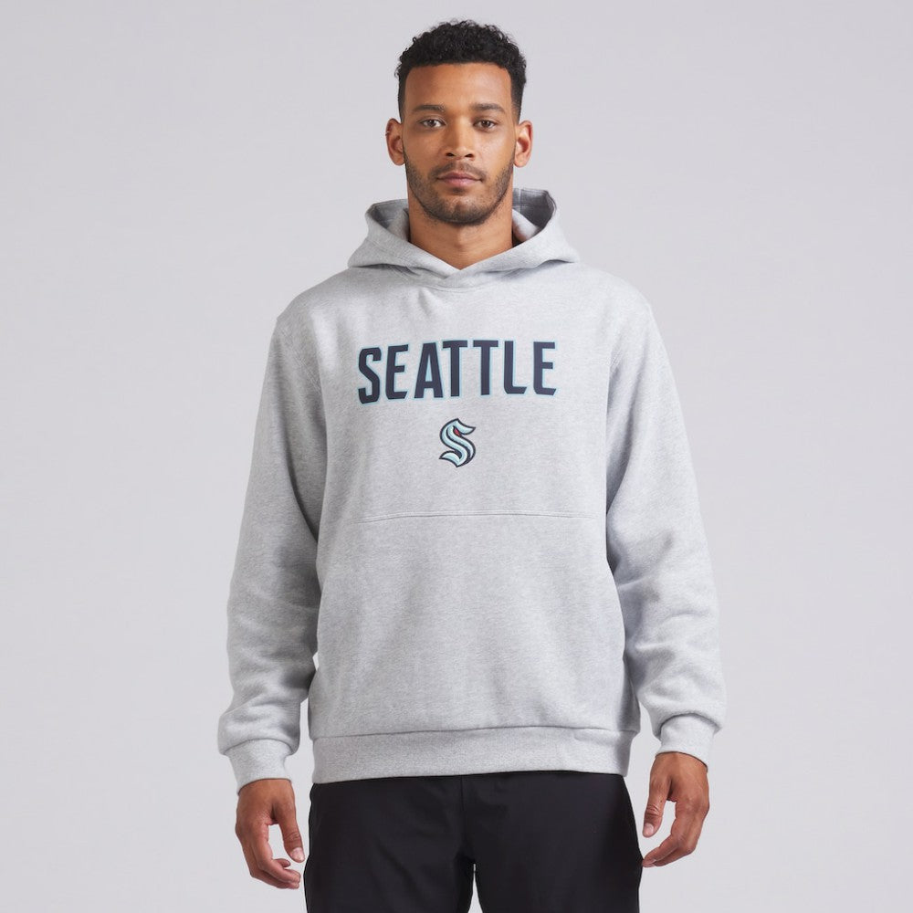 Seattle Kraken lululemon Steady State Pullover Hoodie - Heathered Silver Drop | US 202151362