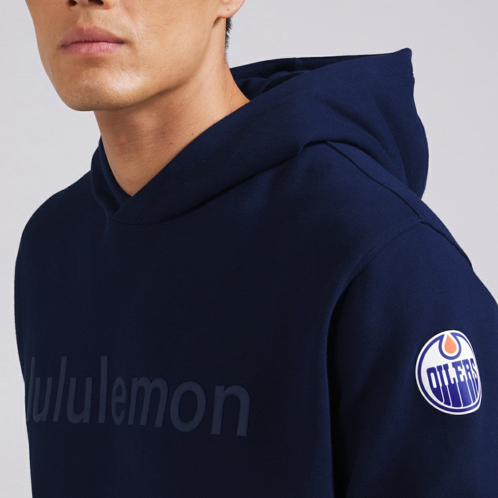 Edmonton Oilers lululemon Steady State Pullover Hoodie - True Navy | US 202151366