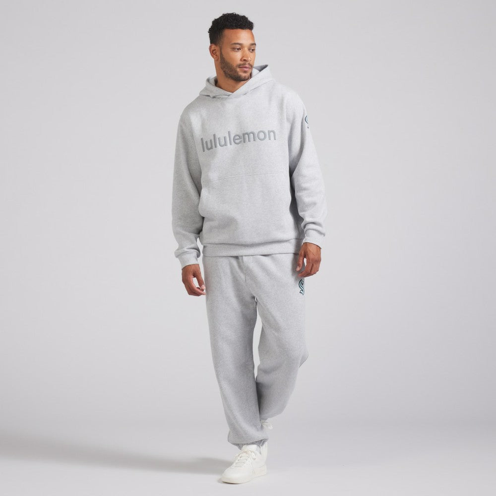 Seattle Kraken lululemon Steady State Pullover Hoodie - Heathered Silver Drop | US 202151377