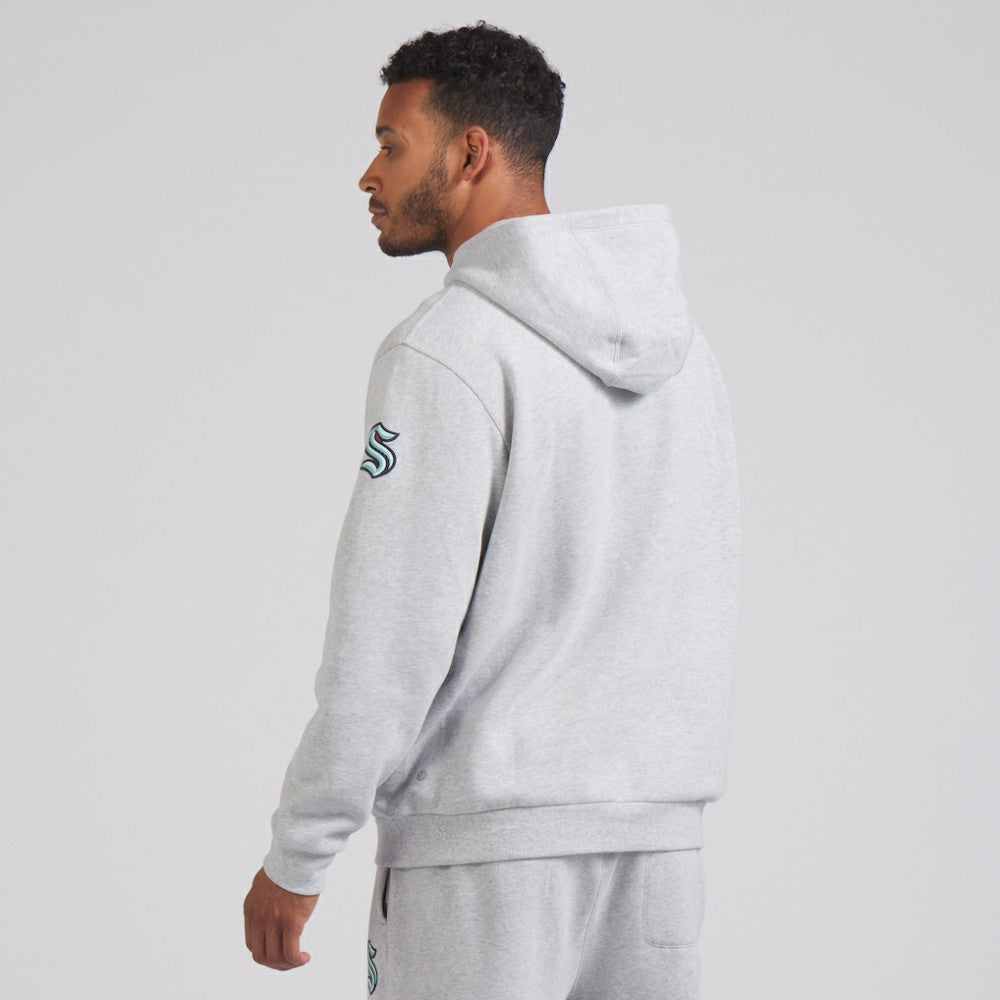 Seattle Kraken lululemon Steady State Pullover Hoodie - Heathered Silver Drop | US 202151377