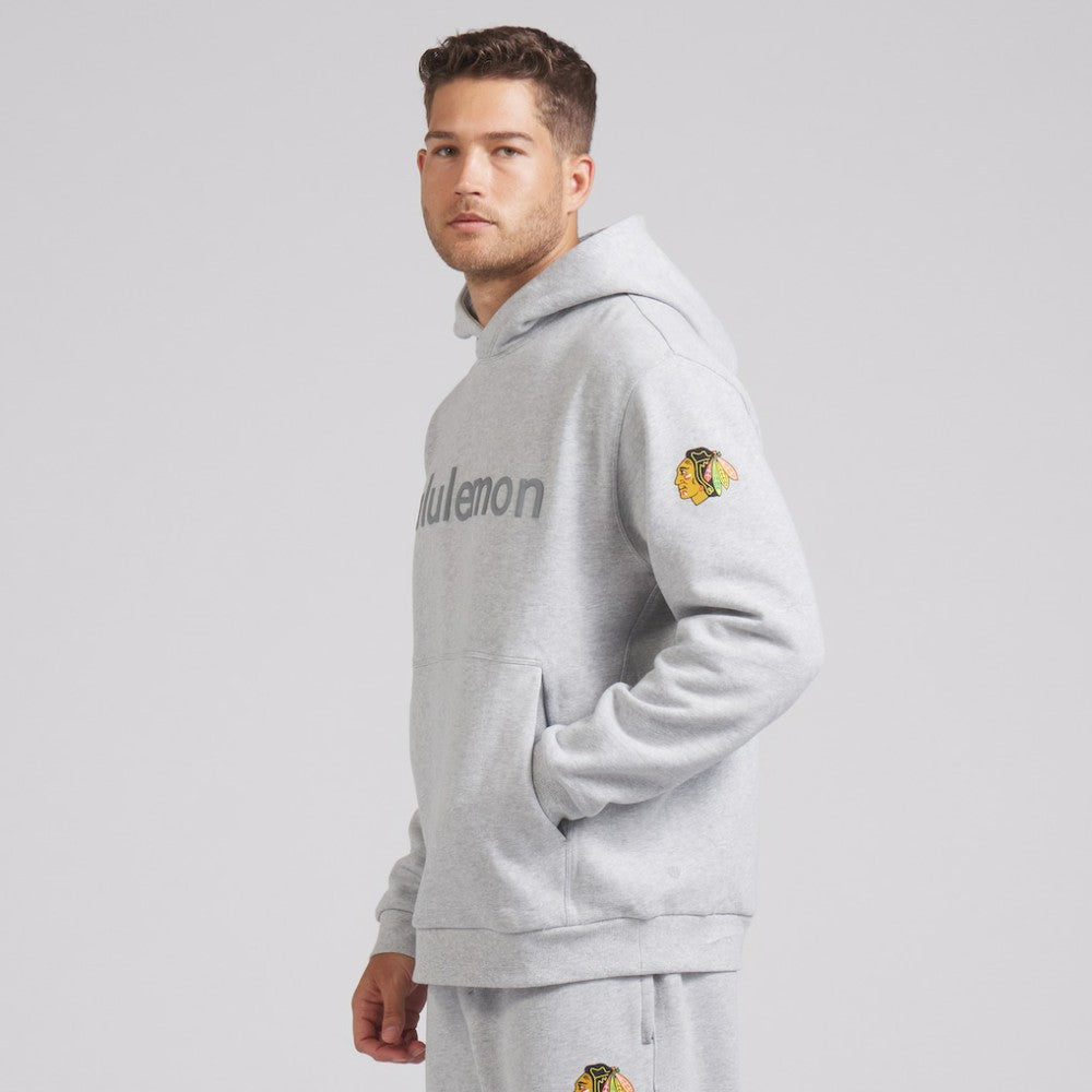 Chicago Blackhawks lululemon Steady State Pullover Hoodie - Heathered Silver Drop | US 202151384