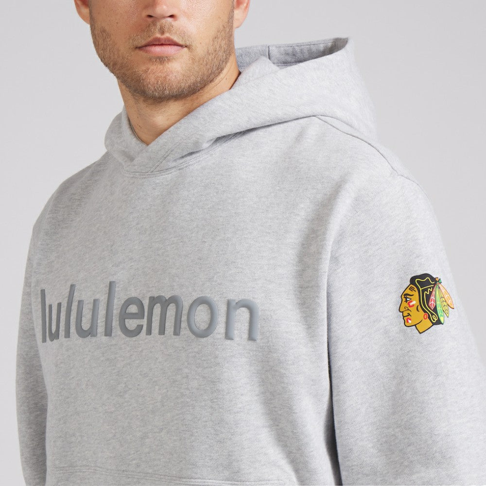 Chicago Blackhawks lululemon Steady State Pullover Hoodie - Heathered Silver Drop | US 202151384